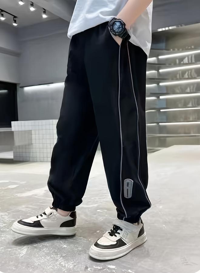 Take Two Boys Black Relaxed Fit Cuffed Joggers - Image 2